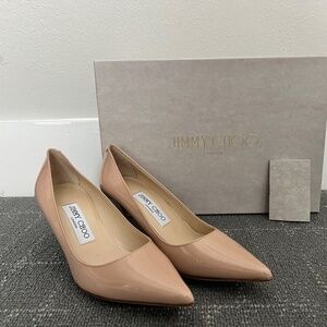 Jimmy Choo Aurora Opat Patent Leather Size 5.5 Shoes